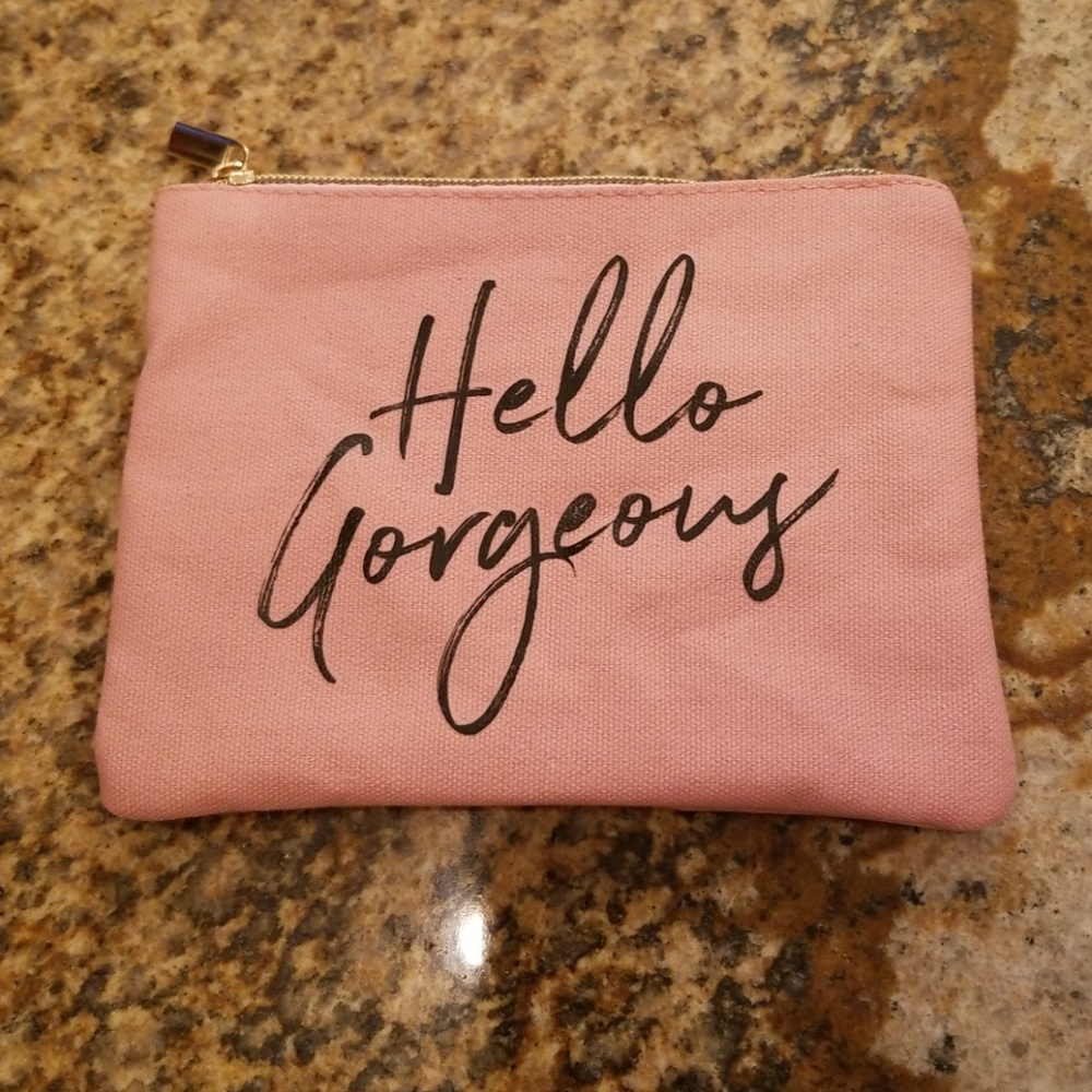 Hello Gorgeous Cosmetic Bag Nwot
